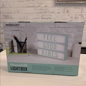 Merkury Personal LED Light Box - White and Mint